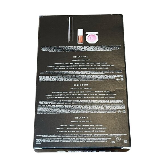 Fenty Beauty Fam Faves 3 Piece Set Hella Thicc Mascara Gloss Bomb Highlighter Ne - Picture 2 of 4